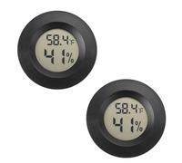 Xnurney Mini hygromètre thermomètre hygromètre numérique humidificateur d'humidité intérieur/extérieur humidificateur reptile thermomètre serre jardin cave Fahrenheit (℉) / Celsius (℃) lot de 2