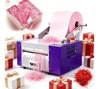 XNXYSMKJ Déchiqueteuse électrique à Coupe Zigzag pour Papier et Raphia - Machine Automatique à Coupe gaufrée pour Emballage Cadeau - Largeur Max. des matériaux : 200 mm