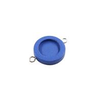 XNXYZABCE Bases pour pendentifs destinées à la Fabrication d Plateaux à Pendentif cabochon en Bois Double Anneau de Connexion Multicolore 12-30mm 40pcs(Blue,12mm)