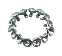 XNXYZABCE Rivets en Strass Transparents, 100 Rivets en Laiton, Cristal et Strass for la Maroquinerie, de différentes Tailles, Couleur Argent Transparent(12 mm)