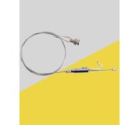 XNXYZABCE Système d'accrochage Clip-Rail Gallery, Kit de suspension photos murales for maison mobile, avec câble et rail musée, plusieurs tailles(2 m wire rope+hook code)