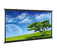 Xnyaizy Ecran de projecteur 60 Pouces, Écran de Projection 16:9, 4:3 TV et Home Cinema Enroulable Deroulant Manuel 4k HD Anti-Plis Écran Portable (Size : 60" (4:3))