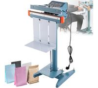 XNYXLPP Scelleuse de Pied à Impulsion électromagnétique Robuste, activateur de pédale, Table de Travail réglable, équipée d'un Grand Support de Rangement (Dualheating 450mm)