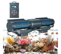 XNZJHPP Aquarium Wave Maker - Pompe de Circulation magnétique pour Aquarium avec 5 Modes de Vagues et contrôleur d'affichage LCD pour Aquariums d'eau Douce et de récifs Marins, (45W)