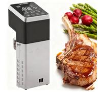XNZJHPP Cuiseur sous Vide de précision 1600 W avec écran Tactile LCD, précision ±0,1 °C, Circulation d'eau 4D, Plage de température 0-99 °C, Acier Inoxydable pour la Cuisine Domestique