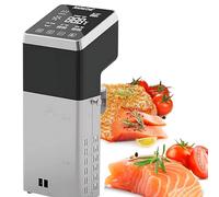 XNZJHPP Cuiseur sous Vide de précision avec thermoplongeur, Moteur Ultra-Silencieux de 1600 W, étanche IPX7, Cuisson Parfaite, système de Fixation Universel.
