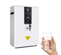 XNZJHPP Distributeur d'eau Chaude instantanée, Chauffe-Eau Automatique Commercial 3000W avec Panneau de Commande Intelligent LED pour Restaurants, cafés, Bars, magasins de thé au Lait (White 80L)