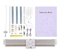 XNZJHPP Kit de Machine à Tricoter 6,5 mm de Calibre Moyen 150 Aiguille en Plastique Maison Machine à Tricoter Automatique avec Accessoires, adapté à la Plupart des Fils à Tricoter à la Main