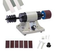 XNZJHPP Machine à brunir Les Bords du Cuir électrique réglable, 0-10000 TR/Min, 6 Bandes abrasives pour Une Finition Professionnelle du Travail du Cuir, idéale pour Les bricoleurs