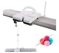 XNZJHPP Machine à Tricoter Automatique - 6,5 mm de Calibre Moyen, Aiguille 150, Machine à Tricoter Maison en Plastique pour Adultes/Enfants avec Aiguilles à Fil et Accessoires
