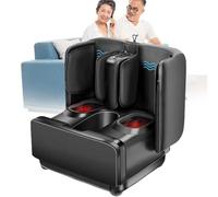 XNZJHPP Masseur de Pieds Shiatsu avec Chaleur, pétrissage en Profondeur pour Le soulagement de la Douleur et la Circulation, Comprend Un Rouleau de Semelle, intensité réglable (Black)