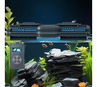 XNZJHPP Pompe Wave Maker pour Aquariums, Pompe à Flux Transversal réglable avec contrôleur à écran LCD, Base magnétique puissante, adaptée aux Aquariums d'eau Douce et de récifs Marins, (55W)