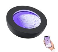 XNZJHPP Table de Sable Zen pour la méditation, Boule de Sable à Effet cinétique, Images artistiques 3D animées et contrôle par Application, LED 7 Couleurs, pour la méditation et la Relaxation