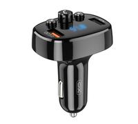 Xo bcc03 transmitter fm for car bluetooth 18w quick charge - display led - frequencies 87,5 - 108,0mhz - 1x port usb qc 3.0, 1x port usb 1.0a