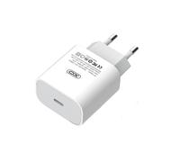 XO Chargeur mural USB-C PD 18W Alimentation rapide Fast Charge Power Delivery 3A compatible avec smartphone blanc