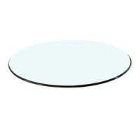 XOBRJQZ Plateau de Table Rond en Verre Clair, Verre Trempé Clair, Bord Biseauté, Plateau de Remplacement pour Salle À Manger, Bureau, Table D’appoint, 8mm D’épaisseur(780mm(31In))