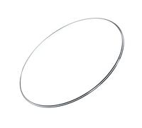 XOBRJQZ Plateau de Table Rond en Verre Trempé Clair, Bord Plat Poli de 8 Mm D’épaisseur, Utile pour Le Remplacement, Protecteur de Table(580mm(23In))