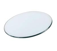 XOBRJQZ Plateau de Table Rond en Verre Trempé, Verre Transparent de 8 Mm D’épaisseur, Bord Poli, Extérieur Moderne, Plateau en Verre de Remplacement pour Manger, Basses, Jardin(380mm(15In))