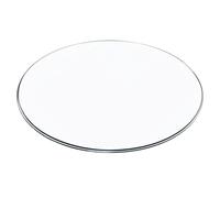 XOBRJQZ Plateau De Table Rond en Verre, Verre Trempé De 8 Mm D’épaisseur, Bord Poli Biseauté, Plateau en Verre De Remplacement pour Tables À Manger, Tables Basses, Jardin(380mm(15In))