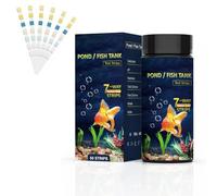 XoeLLe 100 Pièces Test Dureté de l'eau, Test Eau Aquarium, 7 en 1 Testeur pour Eau de Piscine et Spa, Test pour Tester Chlore Libre, Chlore Total, Dureté Totale, pH, Nitrate, Nitrite, Carbonatée
