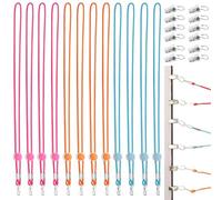 XoeLLe 12pcs Pince Couture Clip, Clips Latéraux pour Cadre Broderie, Universels Élasticité Tension du Tissu, Outil de Fixation de Clip pour le Quilting et la Broderie, Longe de Masque Réglable
