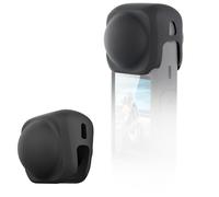 XoeLLe 2 Pièces Insta360 Cache Objectif Compatible avec X4 et X5 Coque de Protection en Silicone Caps Garde en Silicone Accessoire de Prévention des Chocs et des Chutes Capes de Caméra (Noir)