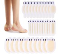 XoeLLe 30 Pièces Pansement Ampoule, Pansement Hydrocolloïde, Protection Orteil, Utiles pour la Randonnée, la Course à Pied, la Danse, les Voyages, la Maison, les Déplacements Quotidiens