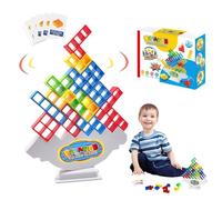 XoeLLe 32 Pieces Tetris Tower, Jeu D'empilage en Tetris, Tetra Tower, Jouet D'equilibre pour Enfant, Blocs de Construction Montessori Jouets Éducatif, pour Jeux de Famille, Fêtes