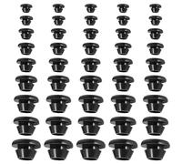 XoeLLe 90 Pièces Passe Fil Caoutchouc Passe Cable Caoutchouc Oeillet Oeillets pour Baches Voiture Cloison Kit pour Fil, Fiche Souple Ajustable, Range Gestion des Rangement Tressée Fendue Protection