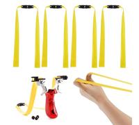 XoeLLe Bandes Élastique Slingshot, Bande Caoutchouc Rechange Fort Récréatif Professionnel, Bandes de Fronde Bande Chasse Slingshot pour L'entraînement et la Pratique de la Visée (Jaune A)