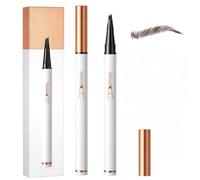 XoeLLe Crayon Sourcil avec 4 Pointes de Fourchette pour Femme, Brun Foncé