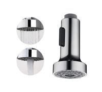 XoeLLe Douchette Evier Cuisine, 2 Modes Embout Robinet Cuisine, Rallonge Robinet Cuisine, Brise Jet Robinet Cuisine avec Aerateur, Douchette Cuisine Extractible Pommeau de Douche de Rechange(A-Argent)