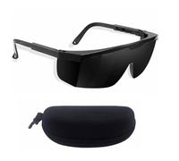 XoeLLe Lunettes de Protection Pulse Protect, Lunettes de Protection Laser, Lunettes IPL 190-2000nm avec Étui à Lunettes, Lunettes de Sécurité Laser pour D'épilation au Laser et UV, Graveur Laser