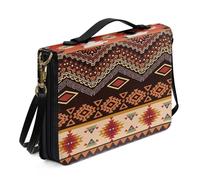 Xoenoiee Housse de bible pour femme - Housse de bible pour homme avec sangle amovible, Navajo Aztec Tribe, XXL