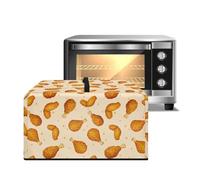 Xoenoiee Housse de protection anti-poussière pour four à micro-ondes - Motif poulet, étoiles - Protection contre la poussière - Pour grille-pain - Pour décoration de cuisine - L (53,1 x 40 x 31,5 cm)