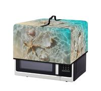 Xoenoiee Housse de protection décorative pour four à micro-ondes, grille-pain, grille-pain avec poignée, motif coquillages, étoiles de mer, pour décoration de cuisine, petite taille
