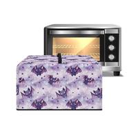 Xoenoiee Housse de protection décorative pour four à micro-ondes, grille-pain, grille-pain avec poignée, motif chauve-souris, étoiles, chauve-souris mignonnes, petite taille