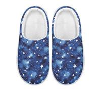 Xoenoiee Pantoufles légères à enfiler pour femme et homme - Pour intérieur et extérieur, Galaxie étoilée, 3/4 UK Men/ 5/6 UK Women