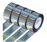 Xoeryoy 4 Rouleaux de Ruban répulsif Contre Les Oiseaux, Ruban Anti-Oiseaux réfléchissant Double Face de 80 m pour Les Pigeons, Dissuasion des en Plein air pour Jardin, Ferme, Balcon