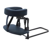 Xoeryoy Appui-tête de Massage pour lit, Table de Massage Portable, Oreiller Face vers Le Bas pour Post-Chirurgie oculaire - Support lit Pliable réglable avec accoudoir, Cadre en Alliage Bleu foncé