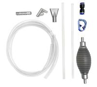 Xoeryoy Aquarium Siphon, Changeur d'eau à Aquarium segmenté de 87 Pouces avec soupape de Commande des débits et Cintre, Nettoyeur à Poisson Transparent