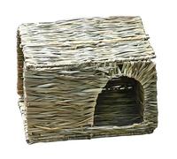 Xoeryoy Cage à Lapin Pliable pour Animal Domestique, Maison en Herbe, Lapin, Hamster, hérisson, Cochon d'Inde, nid tissé en Paille Fait à la Main (Petit, 30 x 20 x 20 cm)