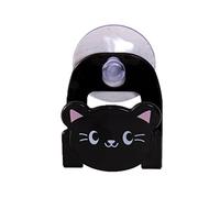 Xoeryoy Cartoon Sponge Contexte de Cuisine Évier de Cuisine Caddy Support tassement Caddie Rack Mur vidange Multifonctionnel pour épluches époux Savon Nettoyage Brosse Noire Chat