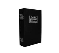 Xoeryoy Coffre Fort de Livre, Faux Livres, Coffre Fort de Livre à Domicile, Coffre Fort en métal avec Serrure à Combinaison, Cadeau créatif Noir