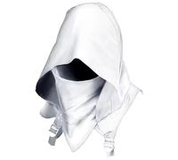 Xoeryoy Costume d'assassin d'assassin médiéval ' médiéval de Capuche de Capot Rogue Blanc Rogue White Hood, Costume Manche 'Hiver, Chapeau Manteau Unisexe pour Le Cosplay 'Hallowee