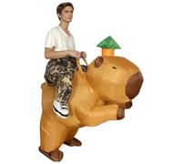 Xoeryoy Costume de Capybara Gonflable, Costume de Tour Amusant sur Capybara, d'animal Gonflable pour Adulte, pour fête Cosplay noël