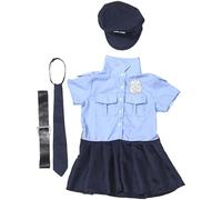 Xoeryoy Costume de Policier pour Filles Costumes de Police Mignons pour Enfants Comprend Une Jupe, Une Cravate, Ceinture, des co
