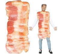 Xoeryoy Costume de Viande 23, 6 x 46, 9 Pouces Costumes d'halloween de Porc strié drôle pour Femmes et Hommes Taille Unique