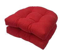 Xoeryoy Coussins de siège extérieur, 2pcs Coussin de Chaise Patio en Forme U 19x19 Pouces, Coussin Chaise à Bascule écrasée en touffe
