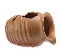 Xoeryoy Cracheur de Fontaine, cracheur d'étang en céramique Fait à la Main pour Petits étangs, caractéristique d'eau intérieure-Marron Clair, Petit (sans Pompe)